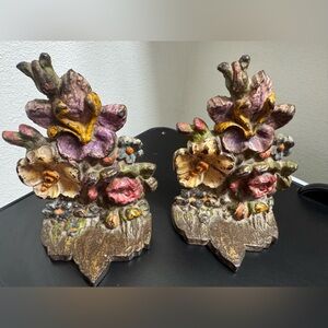 Floral Cast Iron Door Stops